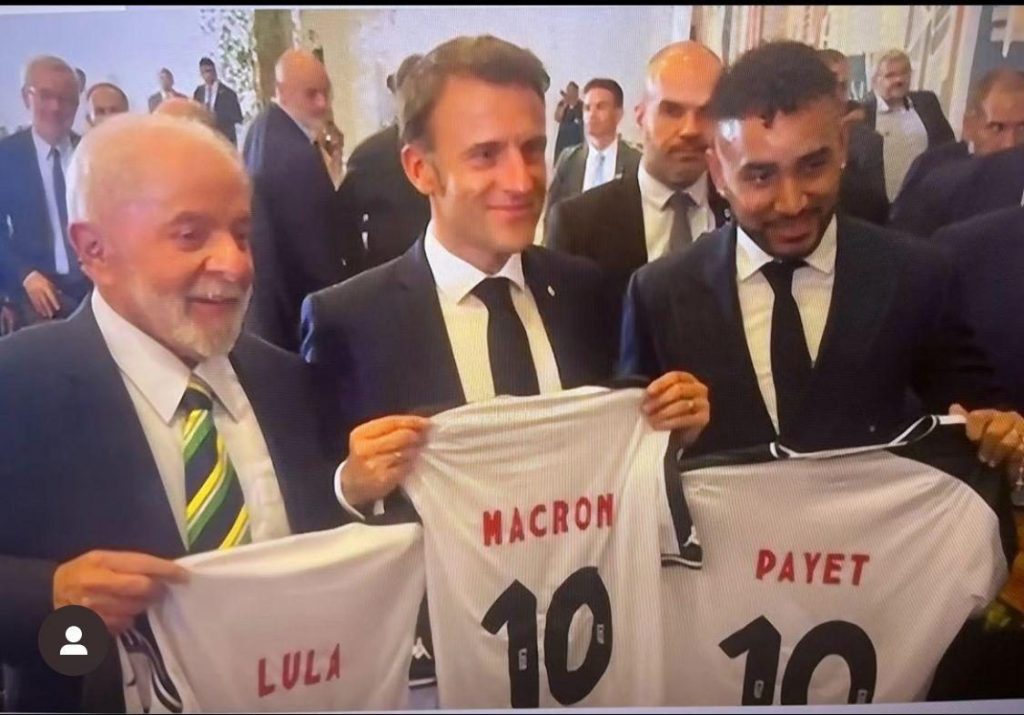 Payet, Lula e Macron