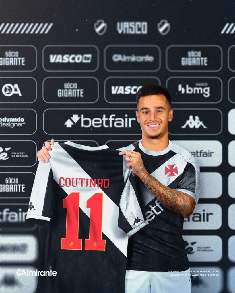 Philippe Coutinho de volta ao Vasco