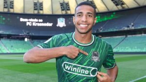 Victor Sá está no Krasnodar, da Rússia — Foto: Reprodução/Krasnodar