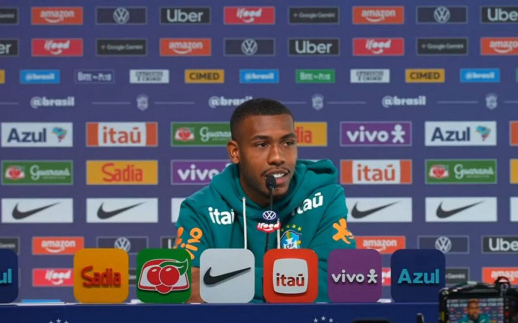 Atacante Rayan. Foto: Reprodução / CBF TV